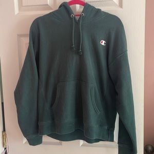 Forest Green champion hoodie
